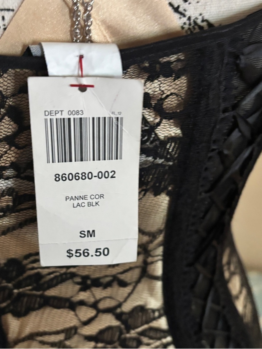 Black Lace Chemise Nightdress - SM